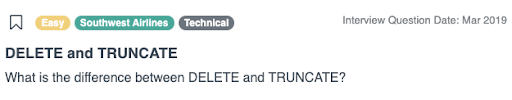 Data Analyst Interview Questions from Southwest Airlines