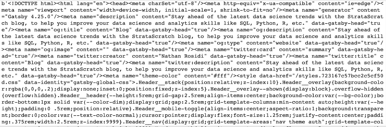 Requests python data collection library