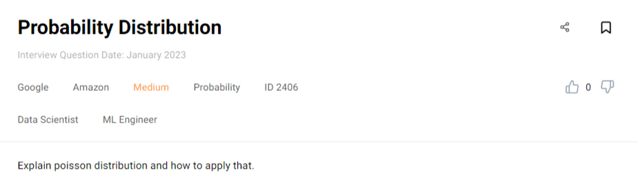 Probability Cheat Sheet Interview Question 8