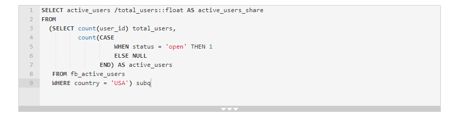 Solution of SQL Data Analyst Interview Question